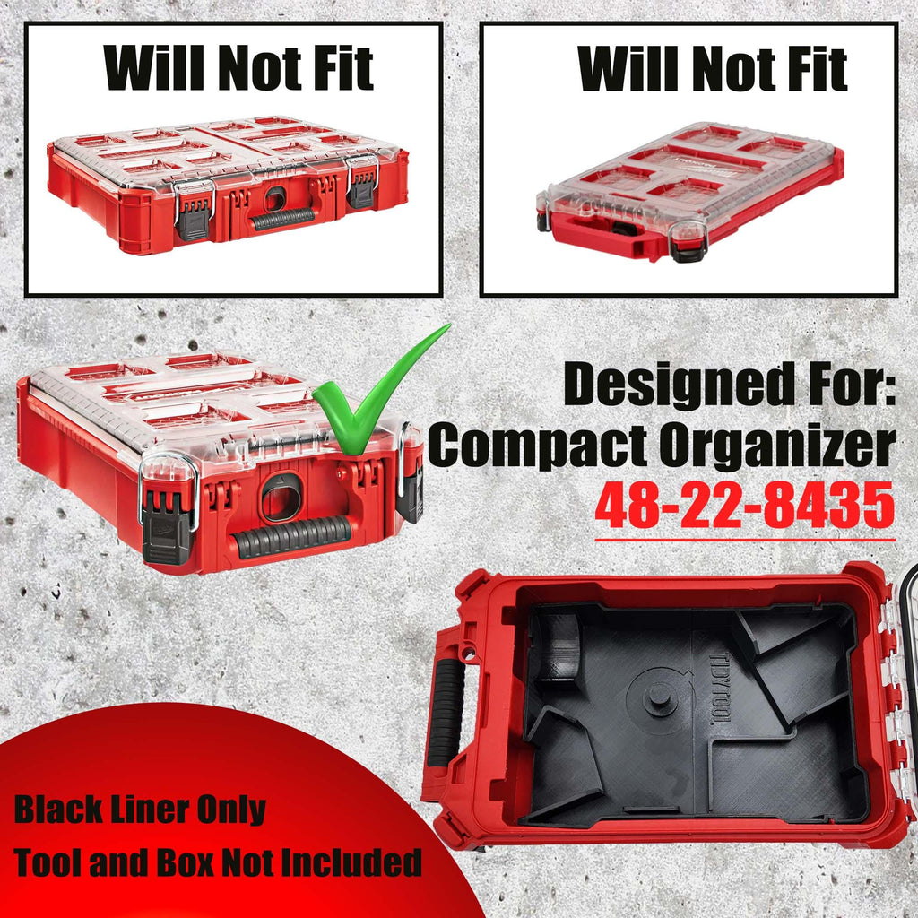 M18 Cut-Off Grinder Packout Organizer: Tool, Blade, Battery Liner - Version 3