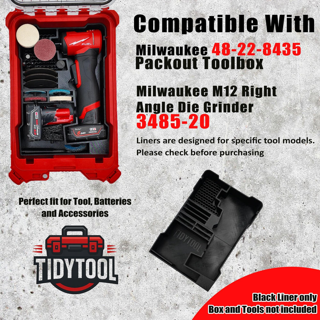 M12 Right Angle Die Grinder Packout Organizer