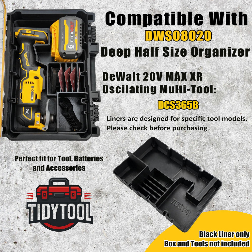 DeWalt 20V Oscillating Multi-Tool Organizer for Deep Compact Organizer, Blade Storage