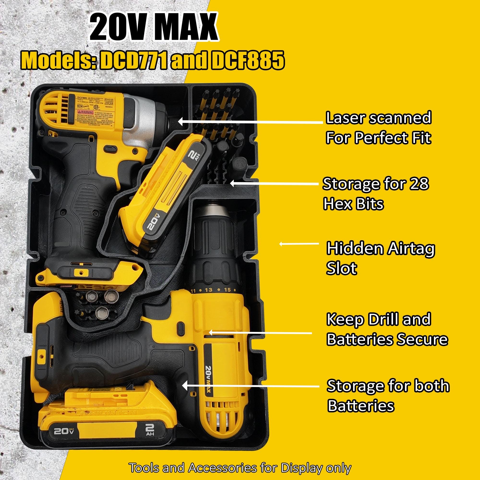 Dewalt 20V MAX Drill Impact Driver Organizer Insert for Deep Compact Organizer
