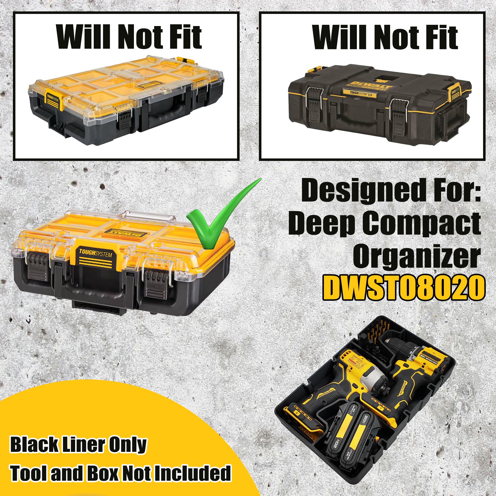 Dewalt 20V Brushless Drill Set Organizer for Deep Compact Organizer