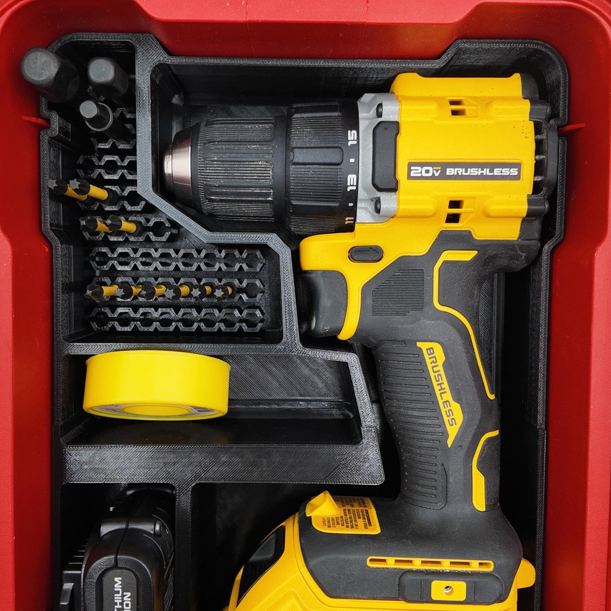 20V Brushless Impact (DCF809) Organizer for Milwaukee Compact Packout