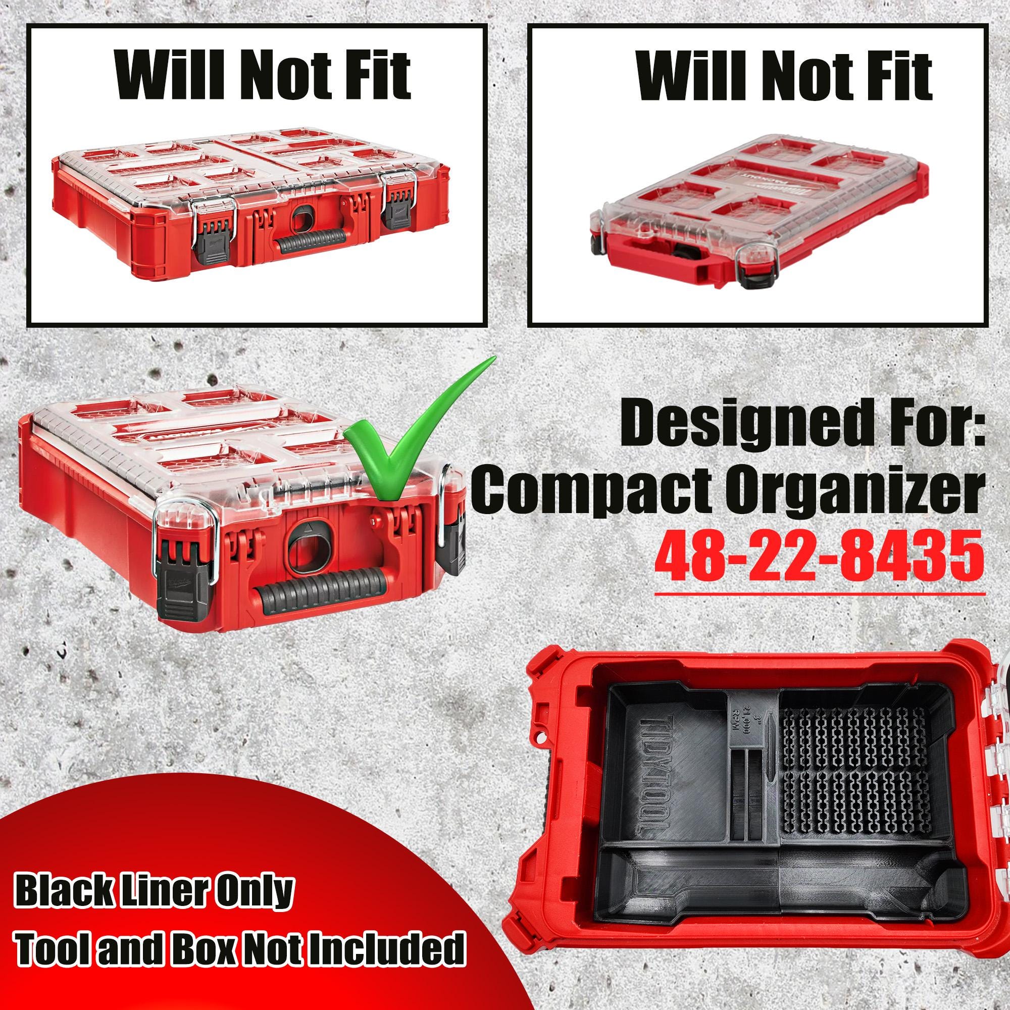 M12 Fuel Die Grinder for Milwaukee Compact Packout