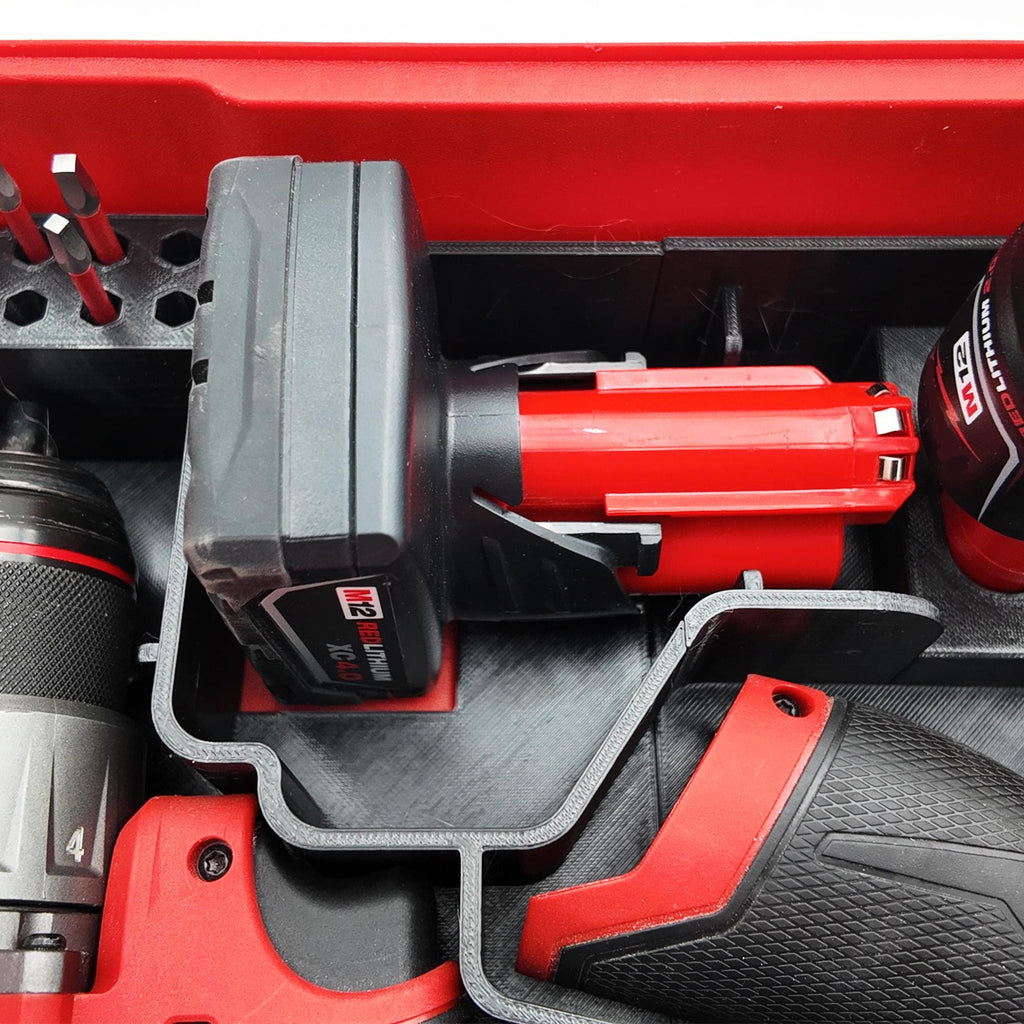M12 Fuel Drill Driver Organizer For Milwaukee Compact Packout (Version 3)