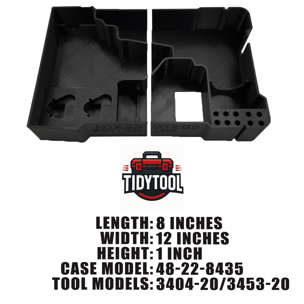 M12 Fuel Drill Driver Organizer For Milwaukee Compact Packout (Version 3)