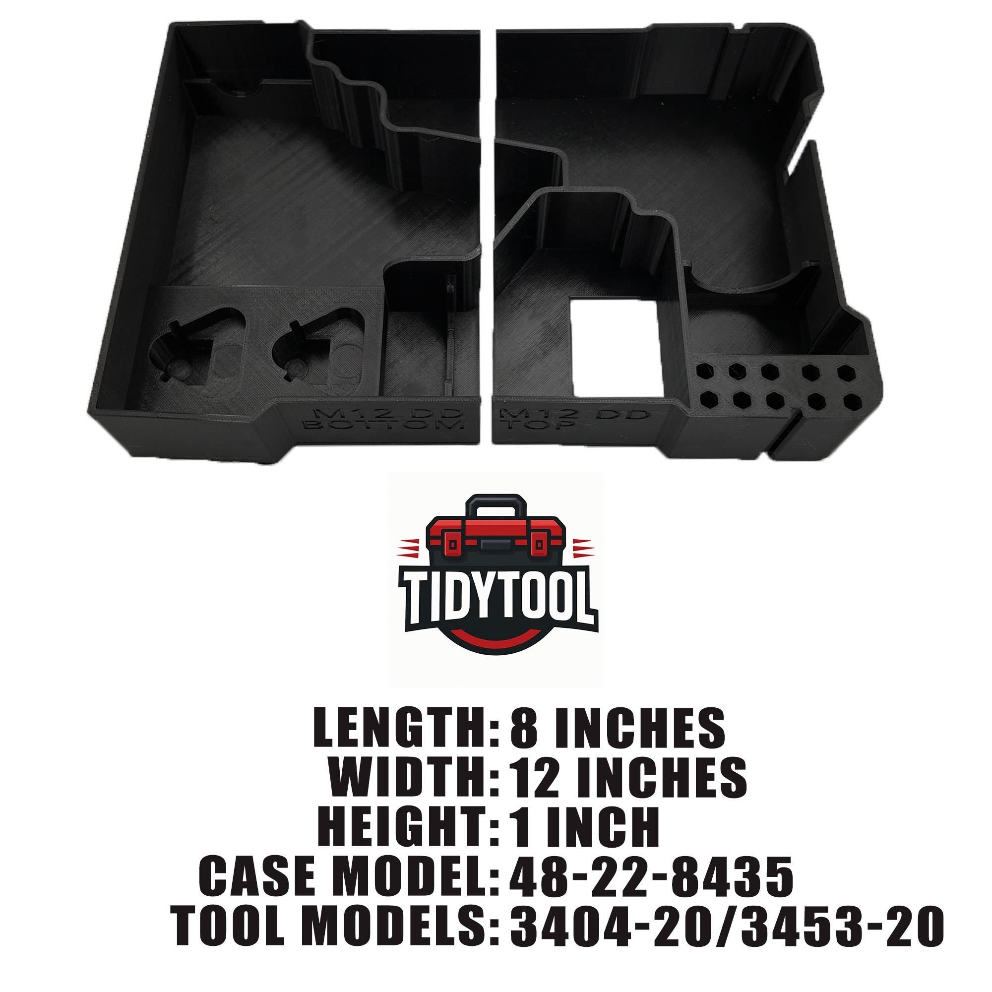 M12 Fuel Drill Driver Organizer For Milwaukee Compact Packout (Version 3)