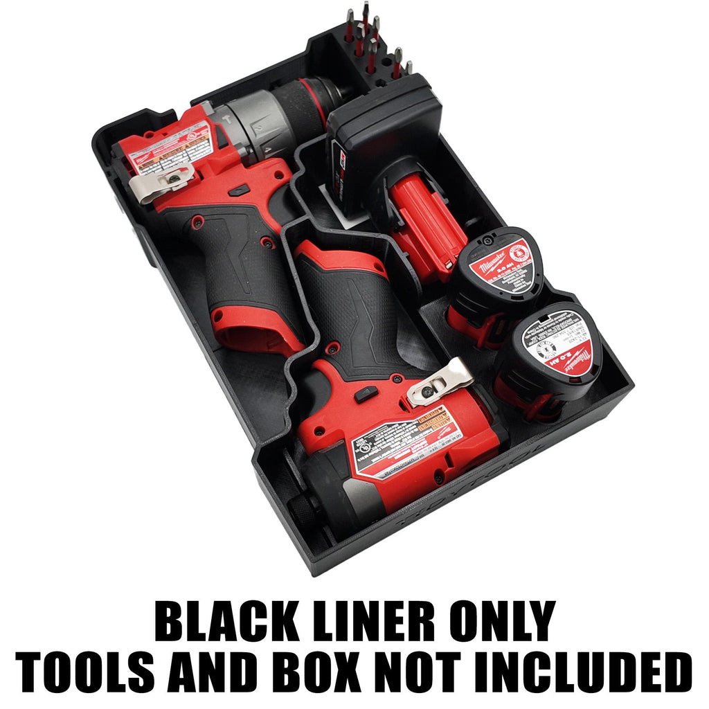 M12 Fuel Drill Driver Organizer For Milwaukee Compact Packout (Version 3)