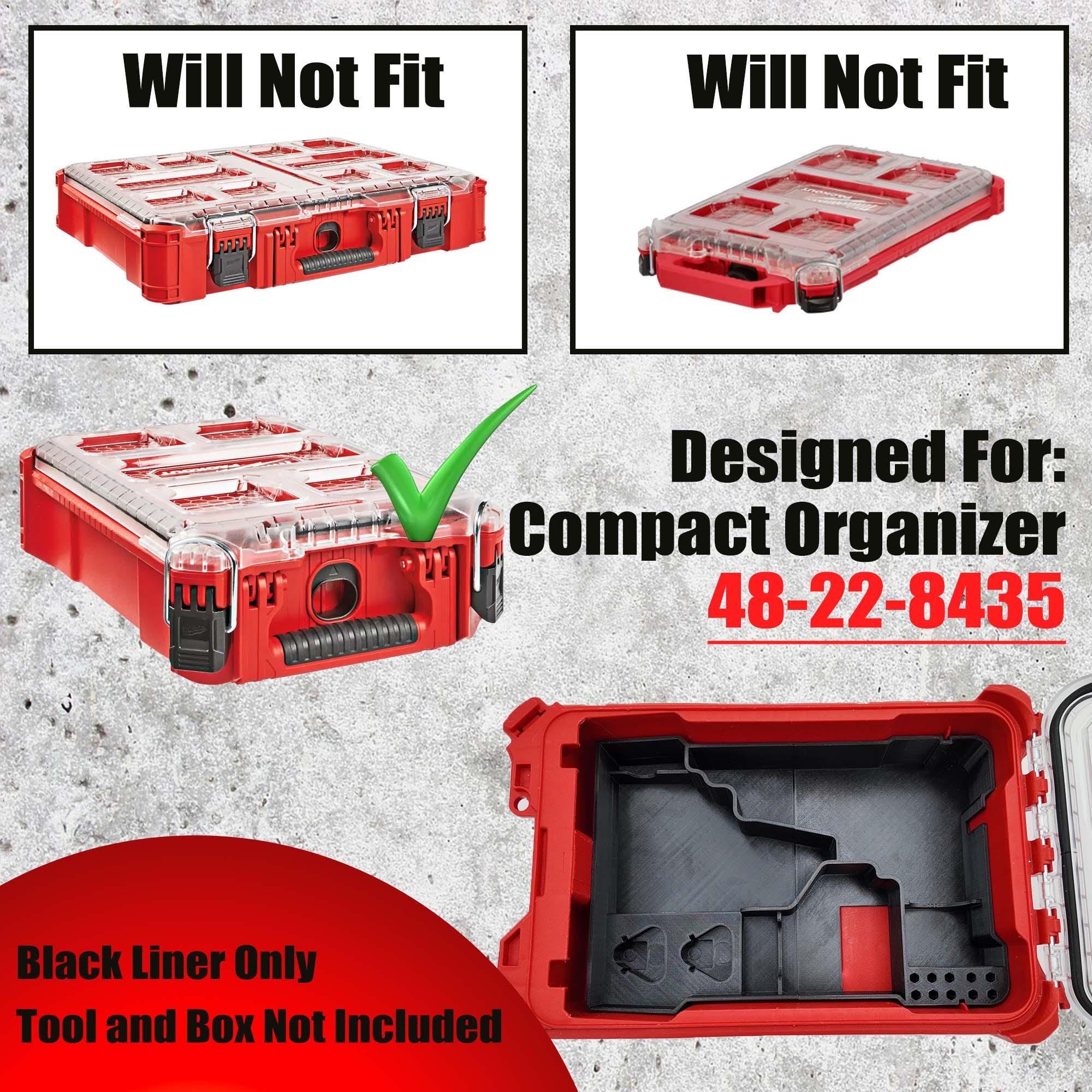 M12 Fuel Drill Driver Organizer For Milwaukee Compact Packout (Version 3)