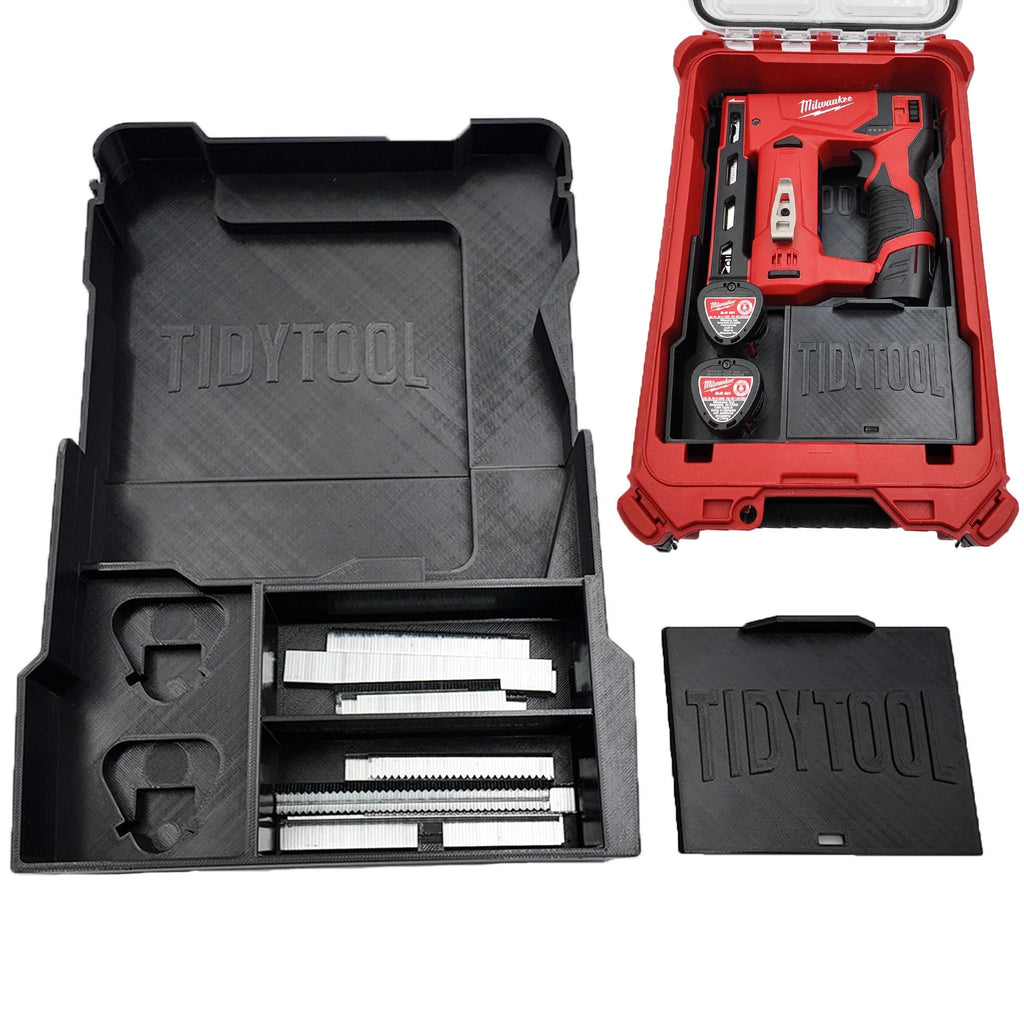 M12 Crown Stapler Organizer for Milwaukee Compact Packout (Version 2)