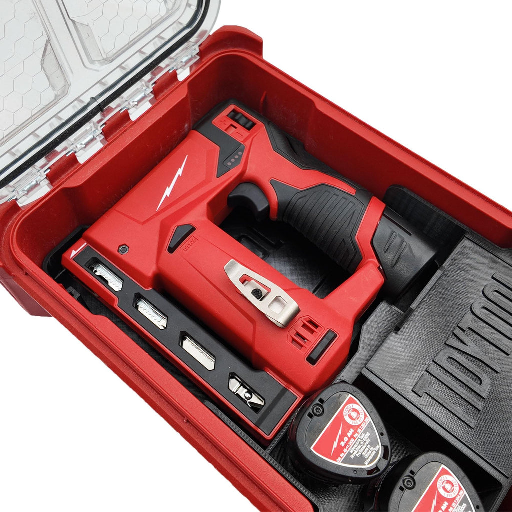 M12 Crown Stapler Organizer for Milwaukee Compact Packout (Version 2)
