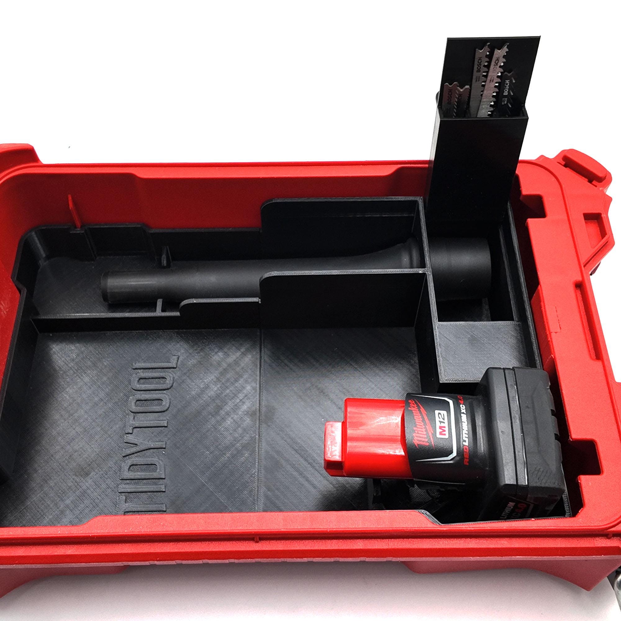 M12 Fuel Jigsaw Organizer for Milwaukee Compact Packout (Version 2)
