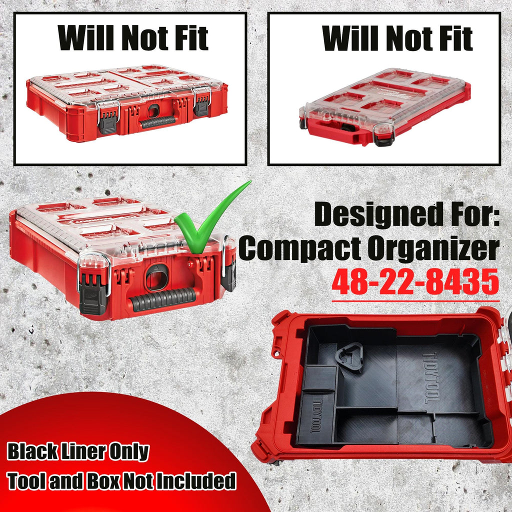 M12 Fuel Jigsaw Organizer for Milwaukee Compact Packout (Version 2)