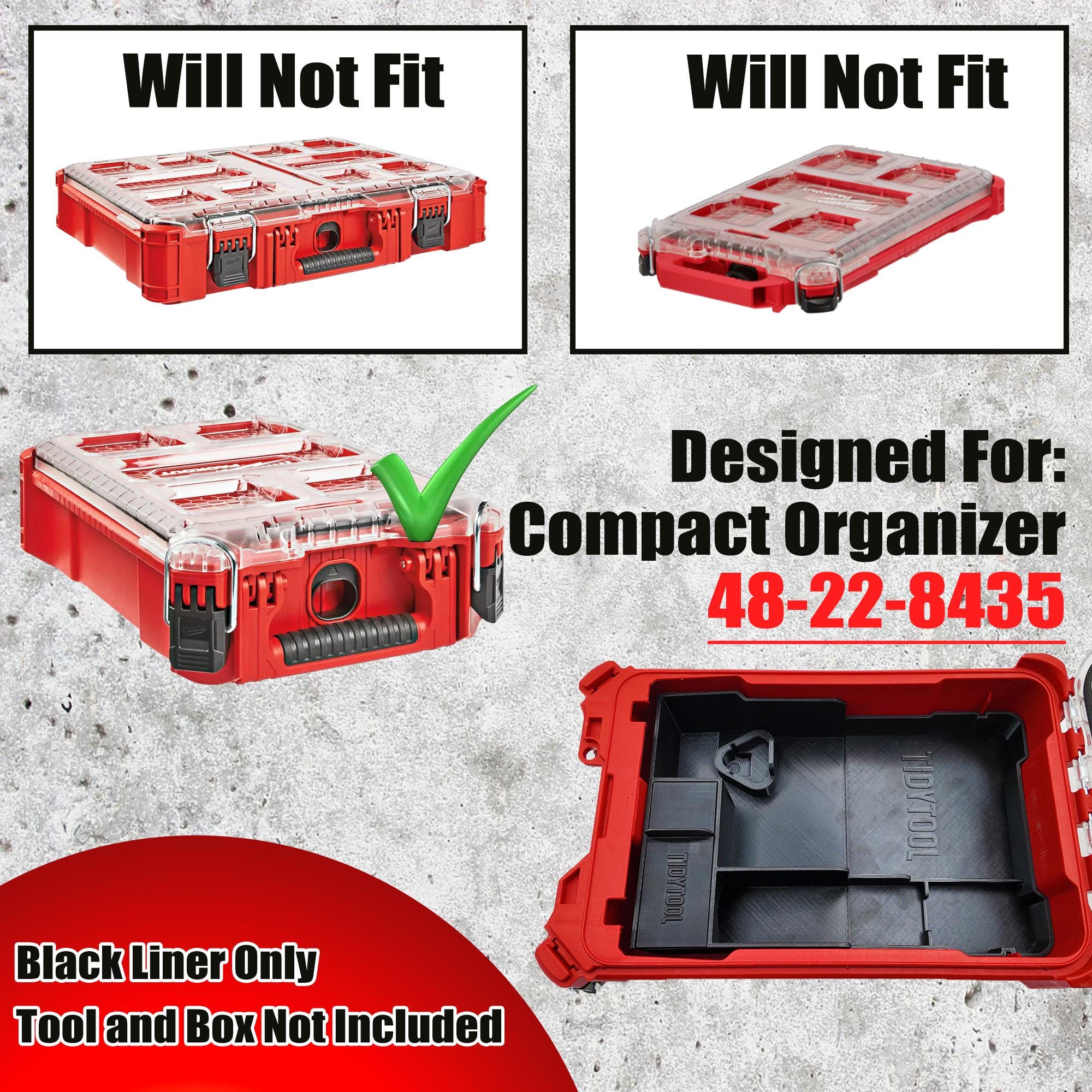M12 Fuel Jigsaw Organizer for Milwaukee Compact Packout (Version 2)
