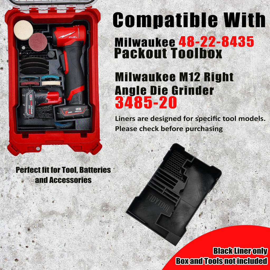 M12 Right Angle Die Grinder Packout Organizer