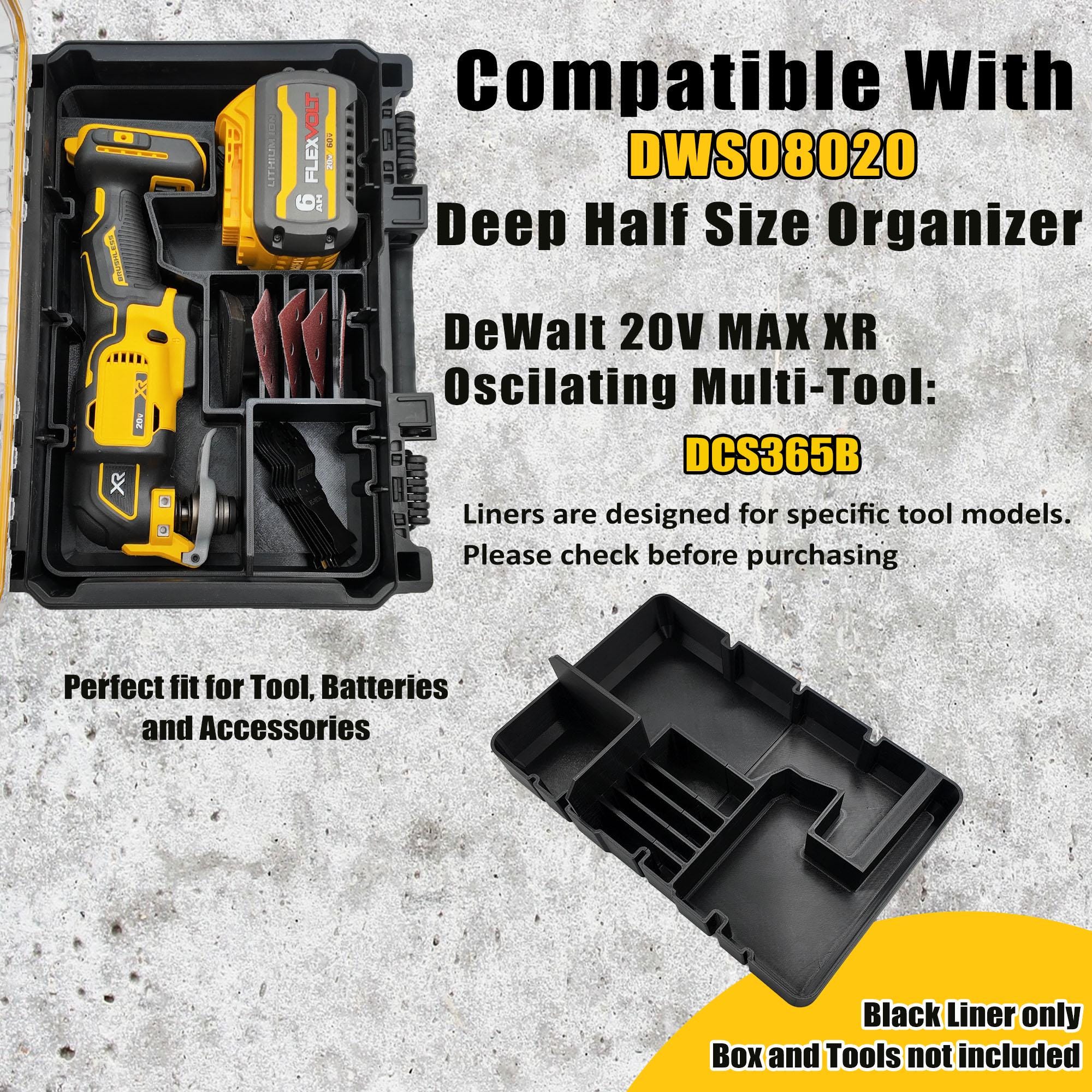 DeWalt 20V Oscillating Multi-Tool Organizer for Deep Compact Organizer, Blade Storage