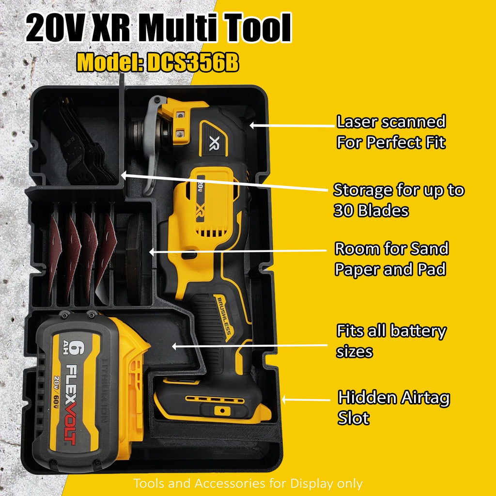 DeWalt 20V Oscillating Multi-Tool Organizer for Deep Compact Organizer, Blade Storage