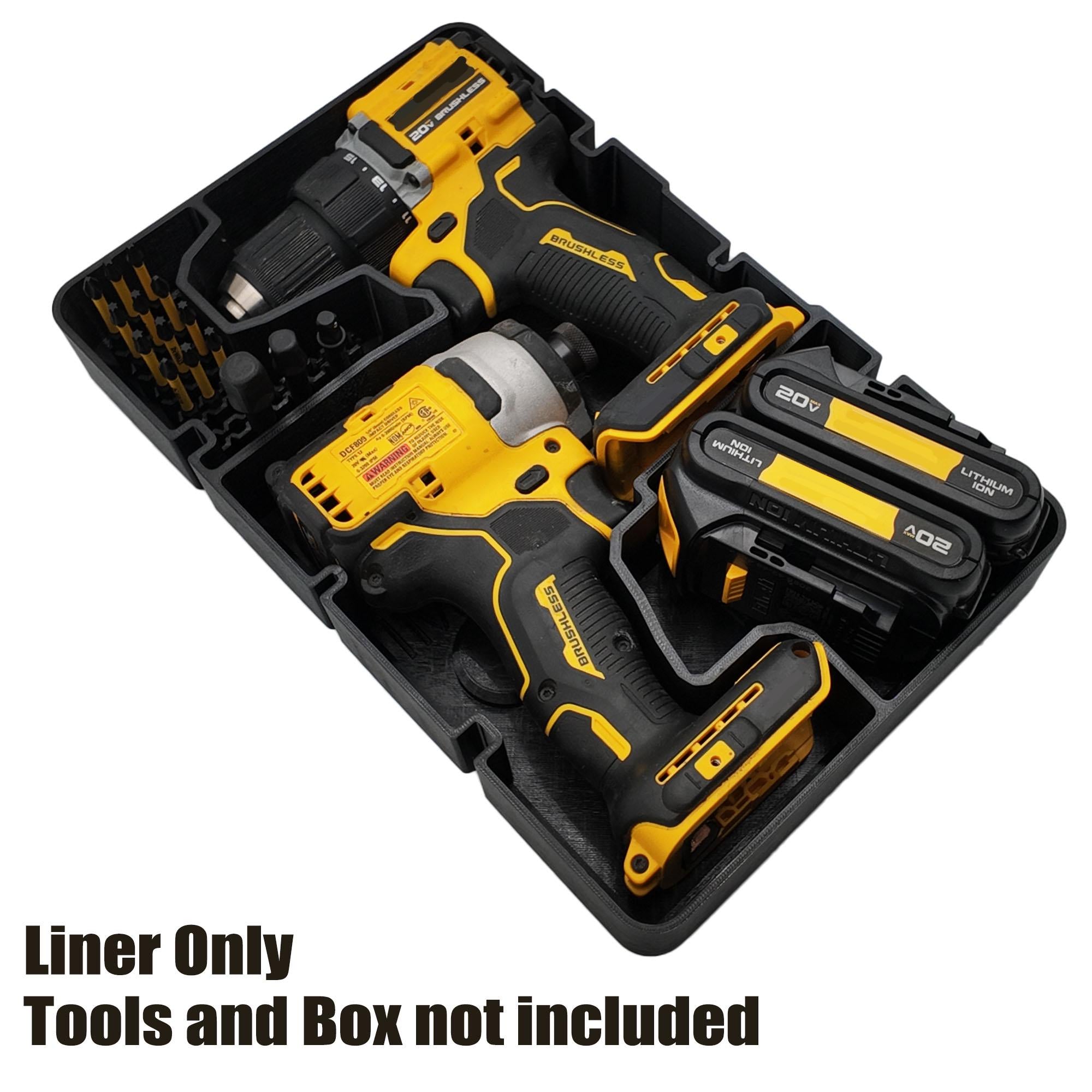 Dewalt 20V Brushless Drill Set Organizer for Deep Compact Organizer