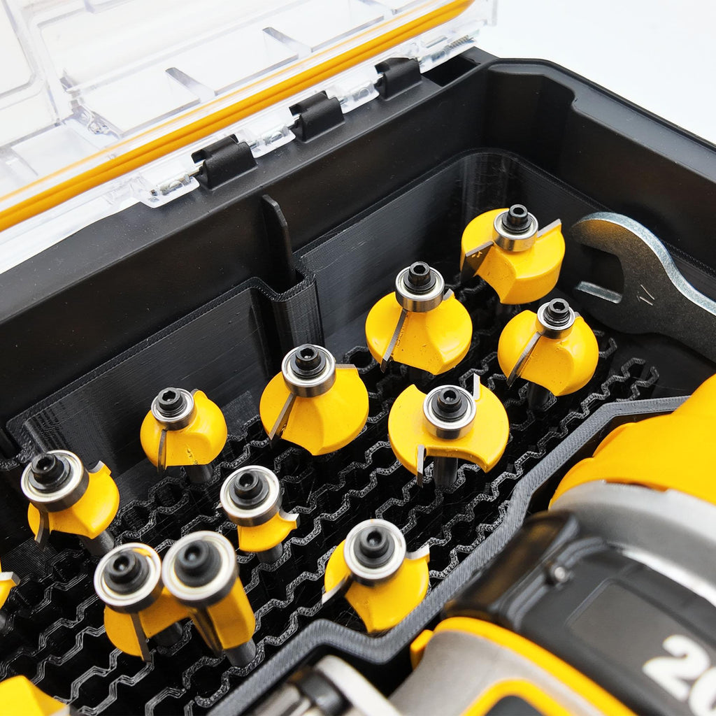DeWalt DCW600B Router Insert for DWST08020 Organizer with Battery and Bit Storage