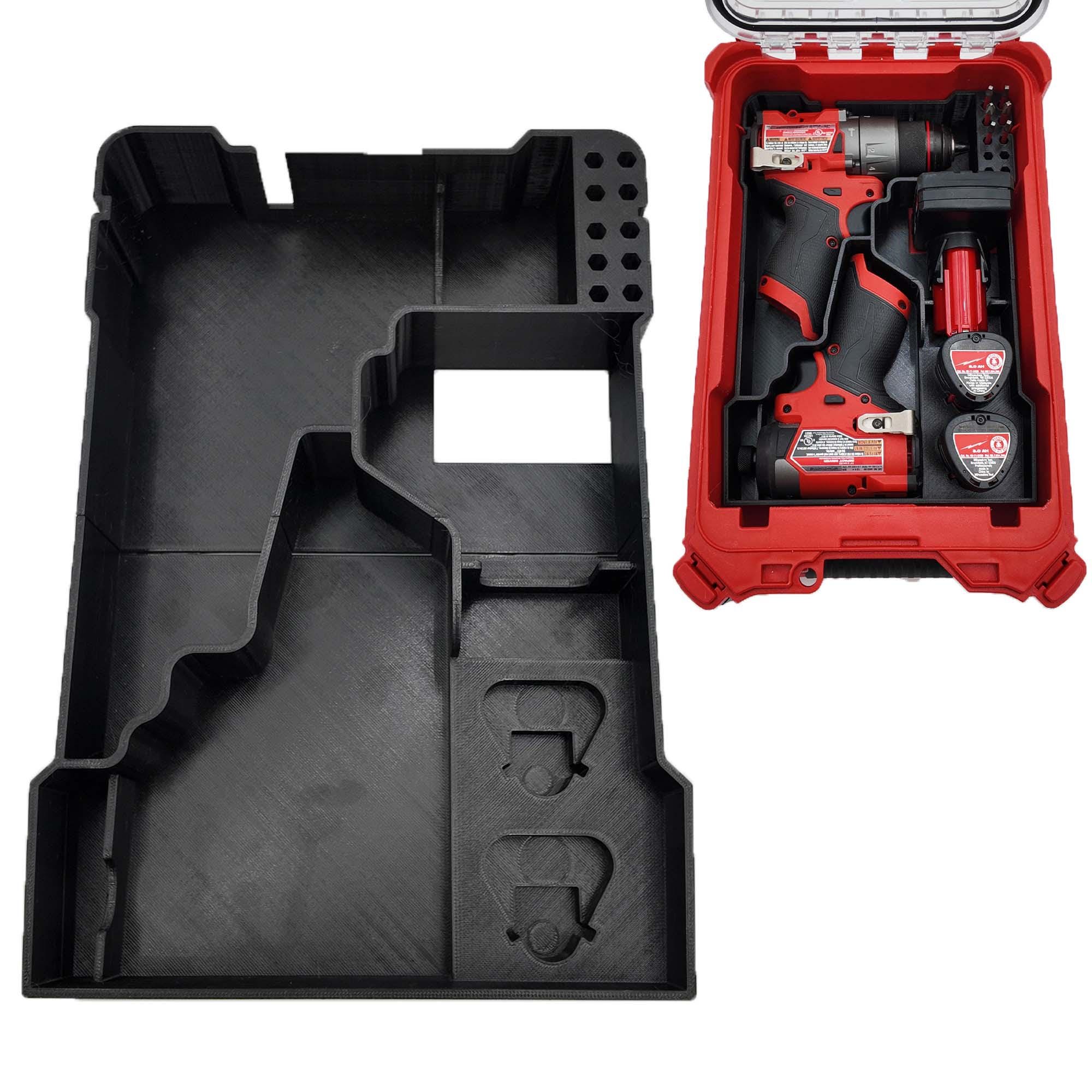 M12 Fuel Drill Driver Organizer For Milwaukee Compact Packout (Version 3)