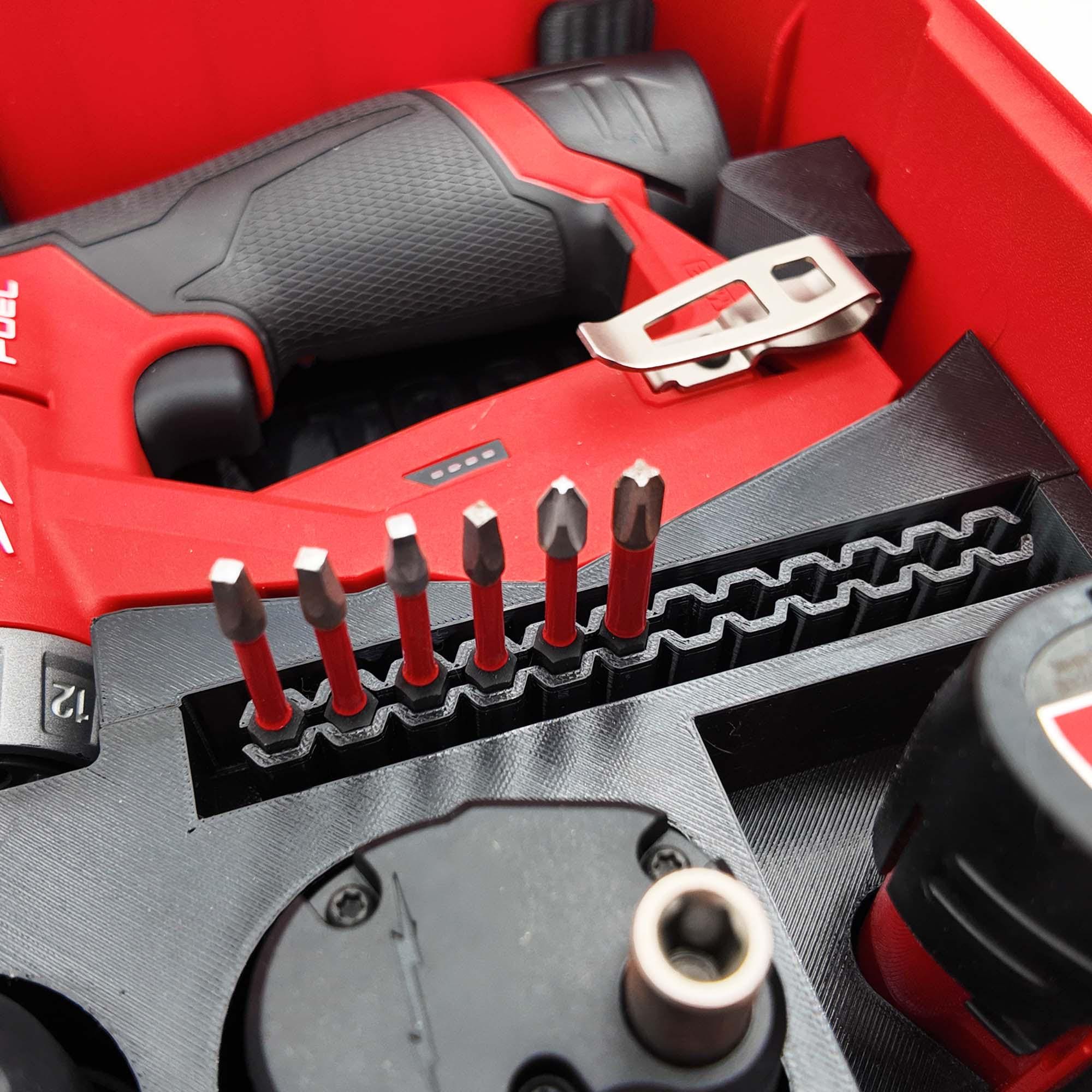 M12 Fuel Installation Drill Organizer for Milwaukee Compact Packout (Version 3)