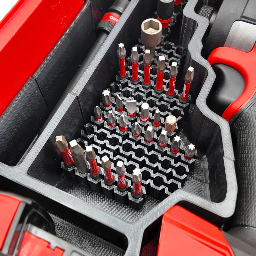 M18 Fuel 1/4" Hex Impact Driver Organizer for Milwaukee Compact Packout