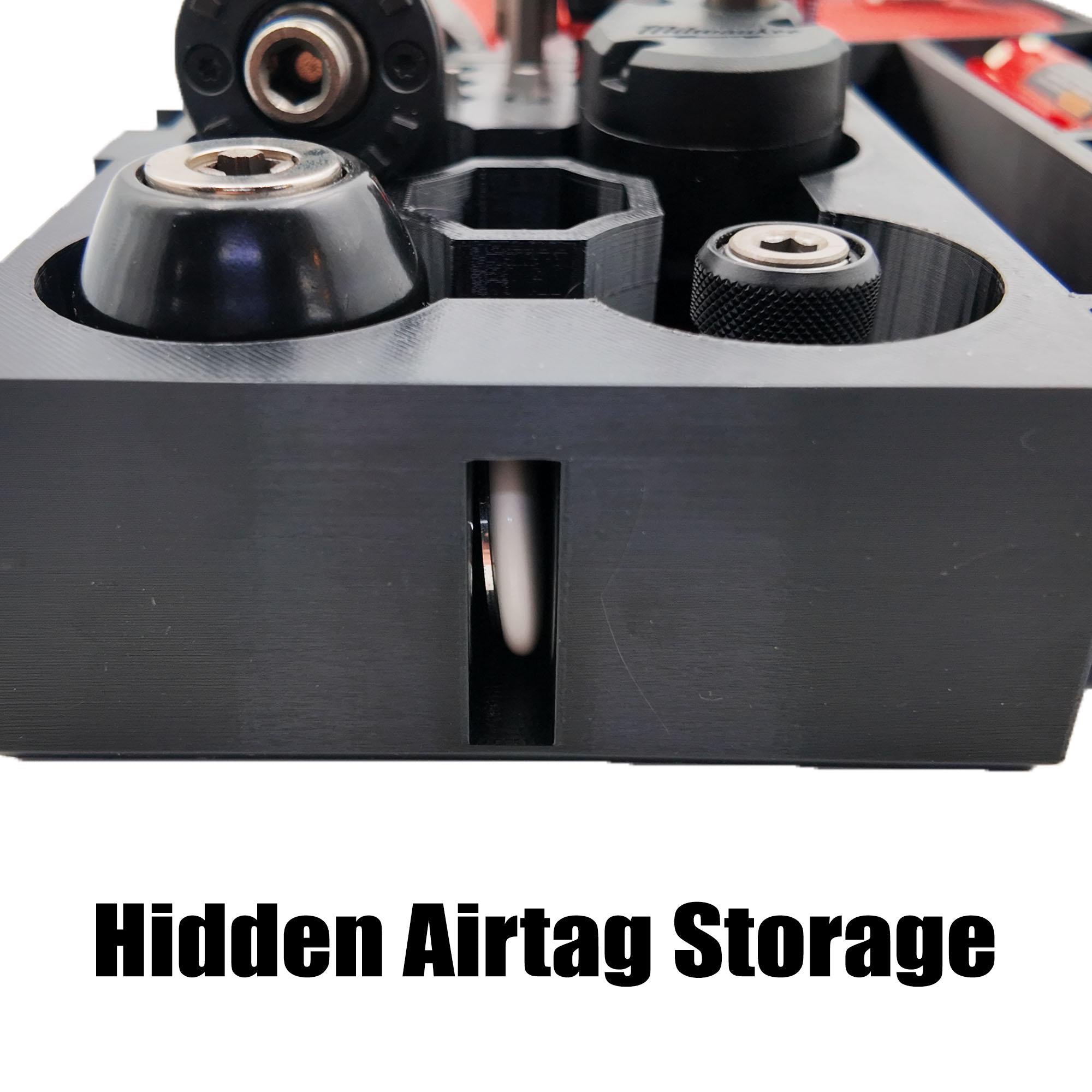 M12 Fuel Installation Drill Organizer for Milwaukee Packout 2 and 3 Drawer Tool Boxes