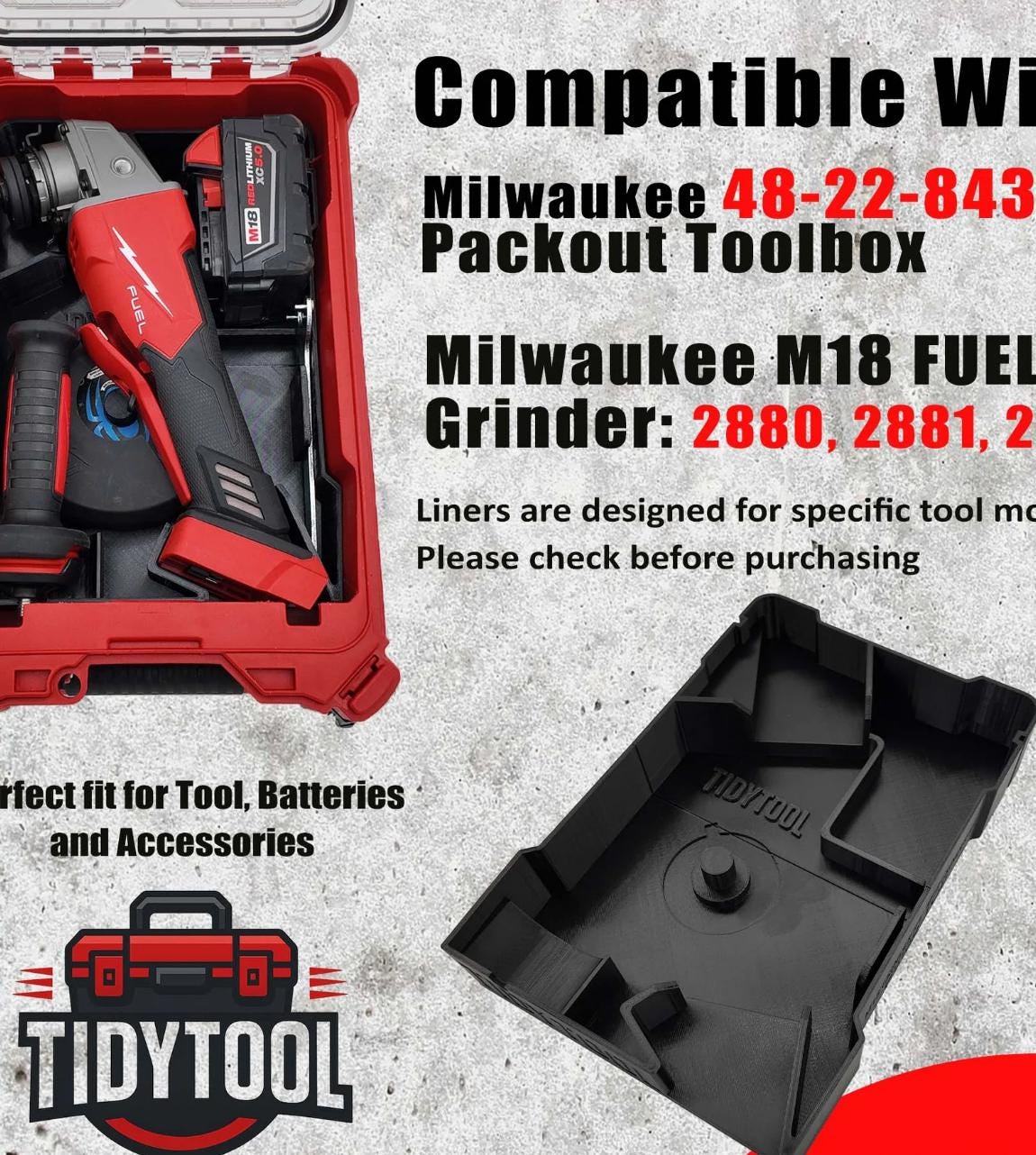M18 Router Organizer for Milwaukee Compact Packout  Version 2