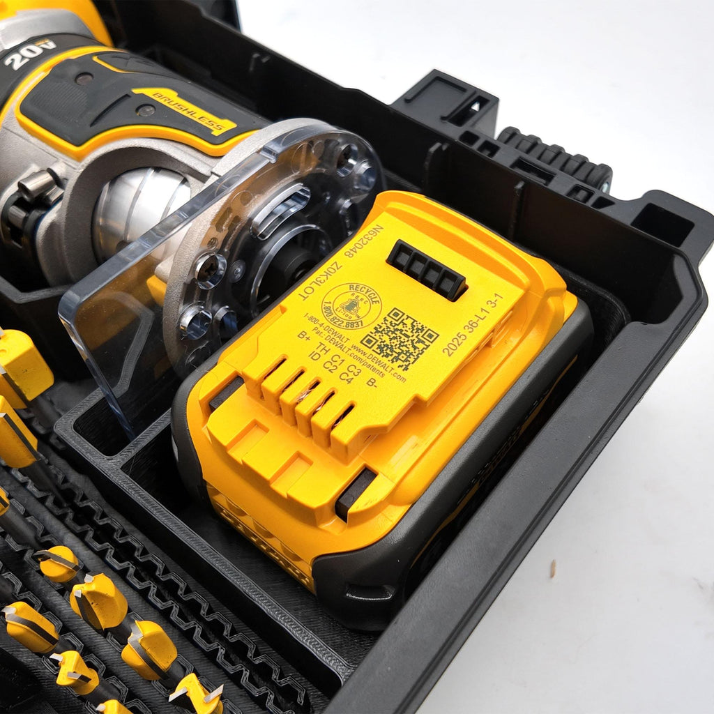 DeWalt DCW600B Router Insert for DWST08020 Organizer with Battery and Bit Storage