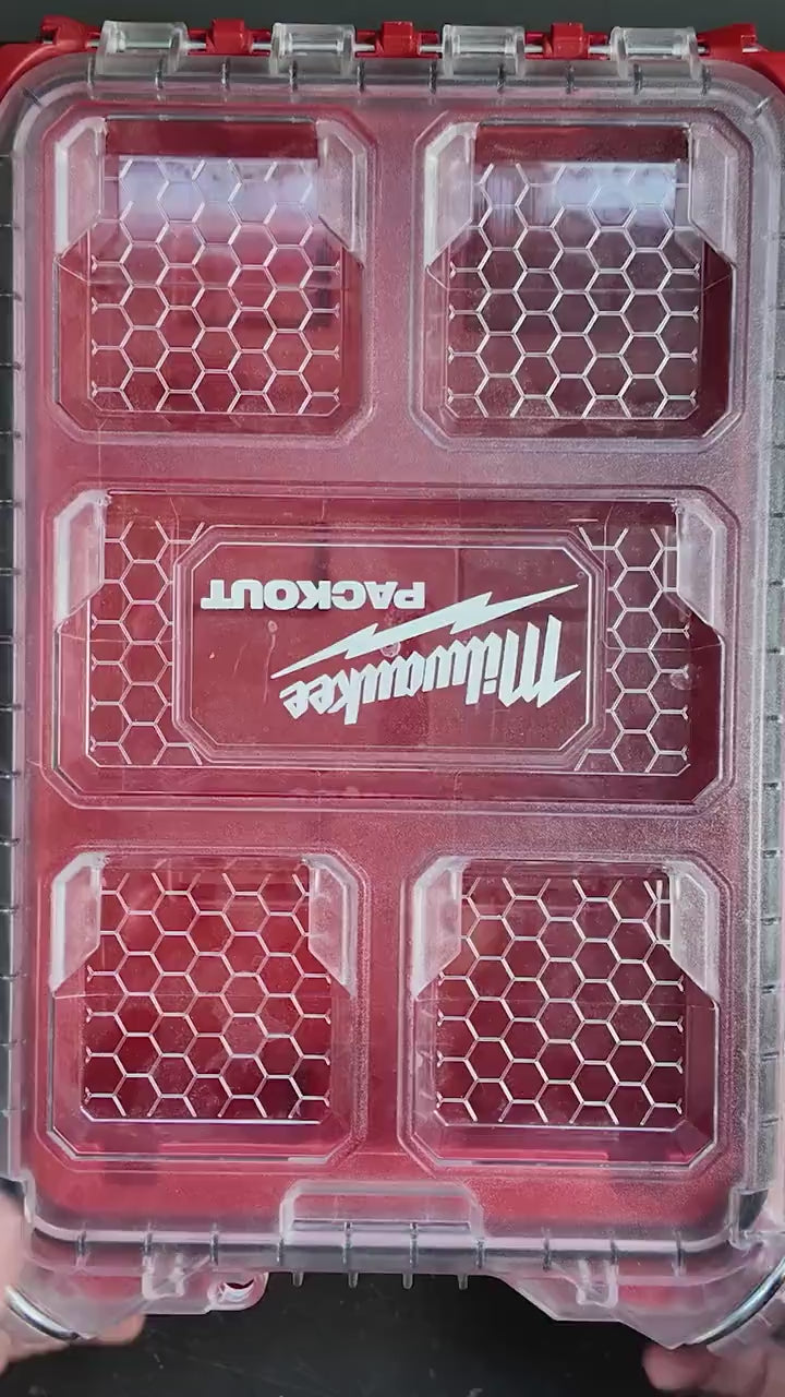 M12 Pin Nailer Organizer for Milwaukee Compact Packout (Version 2)